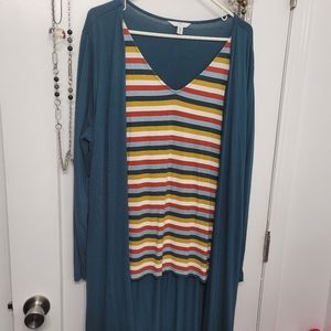 Women’s Long cardigan/blouse 2 in 1 size XXL